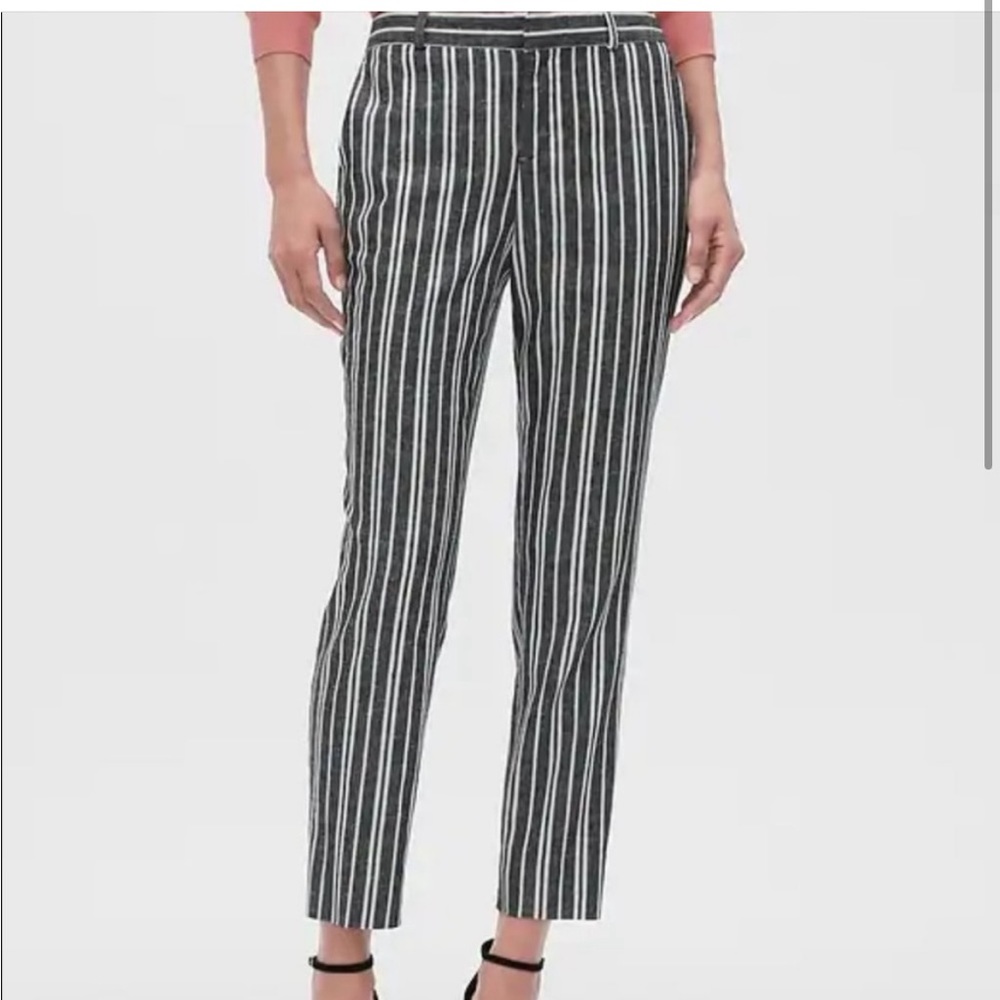Banana republic striped Avery pants